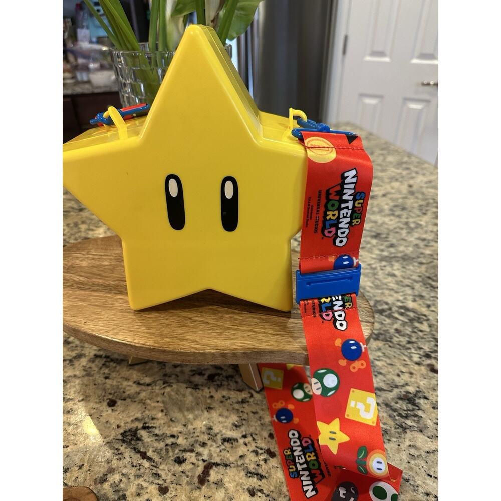 Super Nintendo World Mario Star Popcorn Bucket Light Universal Studios Hollywood